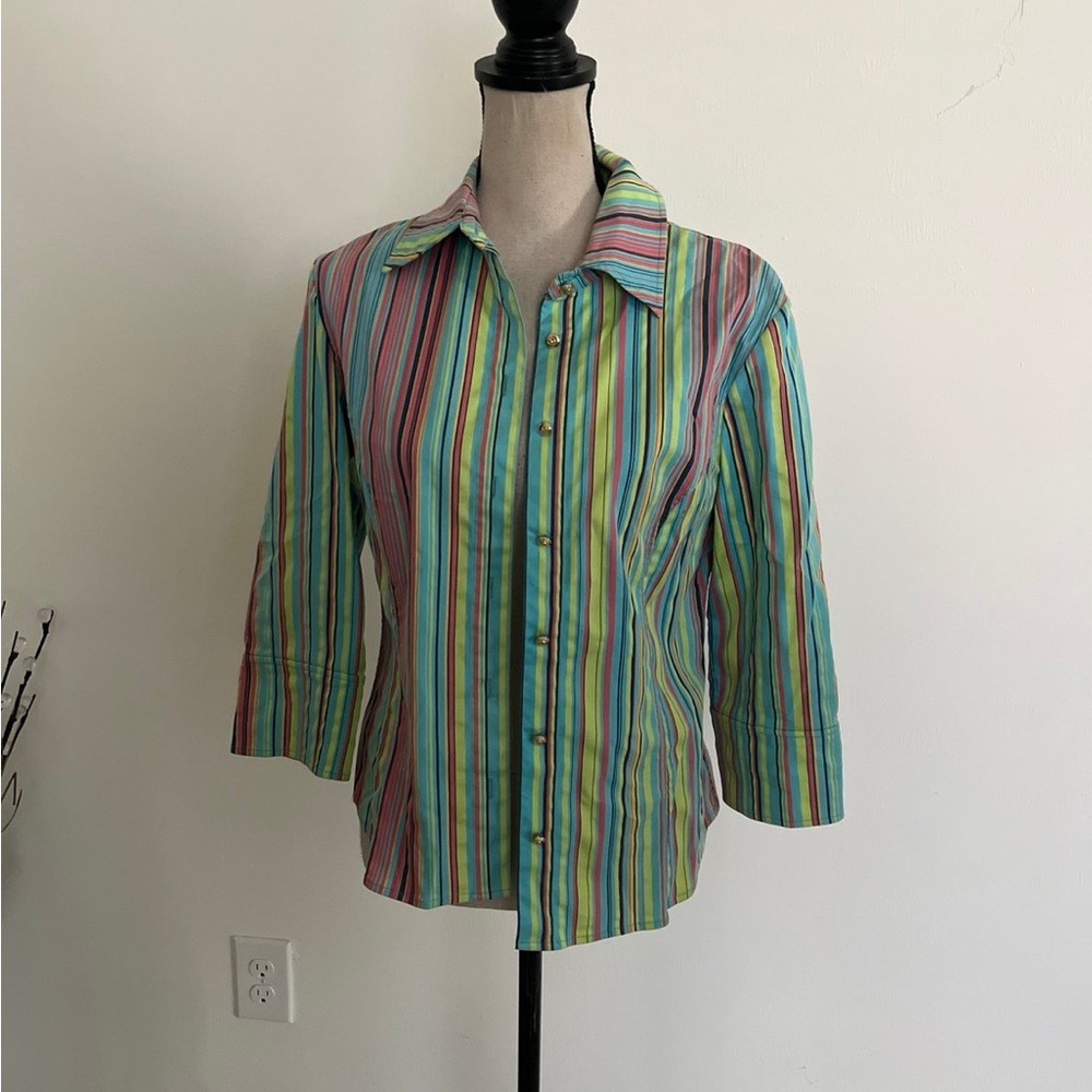 St John Marie gray small jacket button down